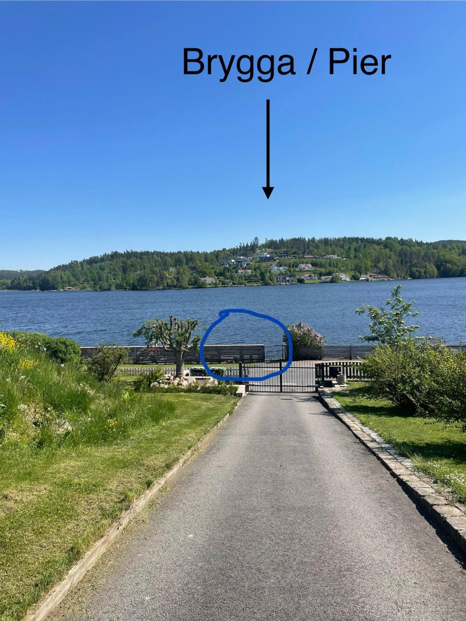 New House By The Lake Bunn & Private Bathing Jetty Gränna Esterno foto
